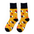 Bande dessinée équipage impression sublimation enfants anti-dérapant enfant en bas âge mignon animal tricoté chaussettes